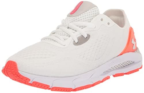 Image of Under Armour HOVR Sonic 5 Women's Running Shoes - AW22, 106 White Bolt Red Metallic Pewter, 3.5 UK