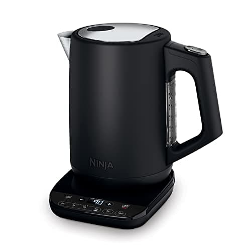 Image of Ninja Perfect Temperature Kettle, 1.7 L, with Temperature Control, LED Display, Easy to Use Kettle with Quick Boil, Temperature Maintenance, Matte Black, KT200EU