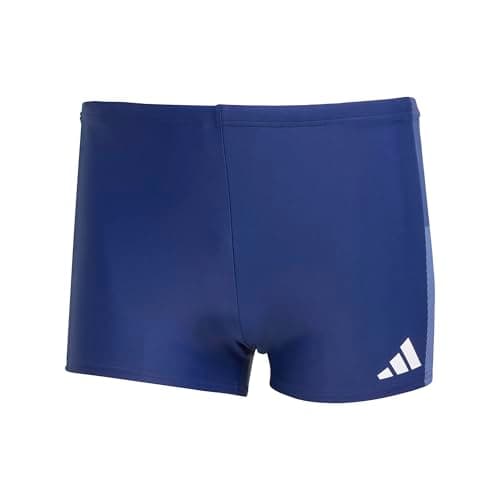 Image of adidas Men's Colorblock Swim Boxers, Dark Blue, 38