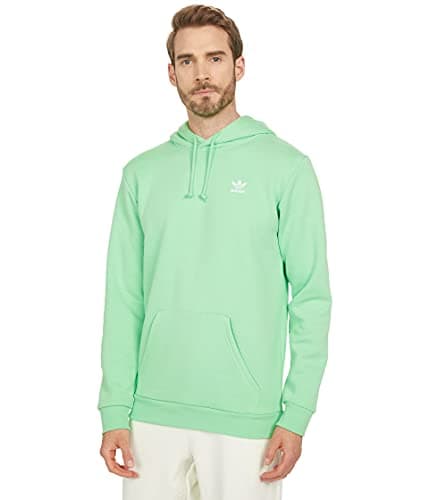 Image of adidas Originals Men's Trefoil Essentials Hoodie, Glory Mint, X-Small