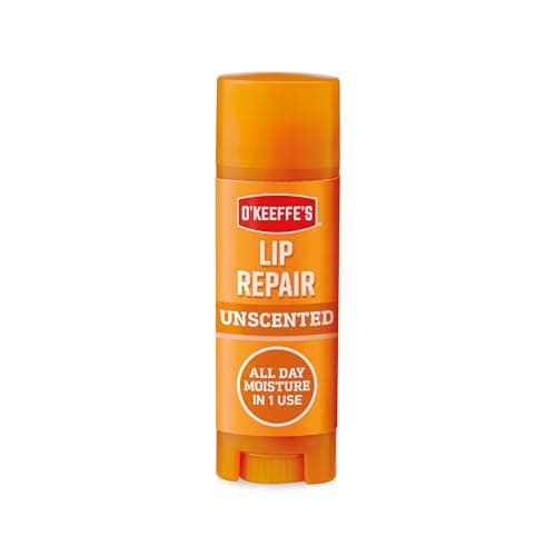 Image of O'Keeffe's Lip Repair Unscented Lip Balm, 4.2g – For Extremely Dry, Cracked Lips | All-Day Moisture with 7 Moisturising Ingredients