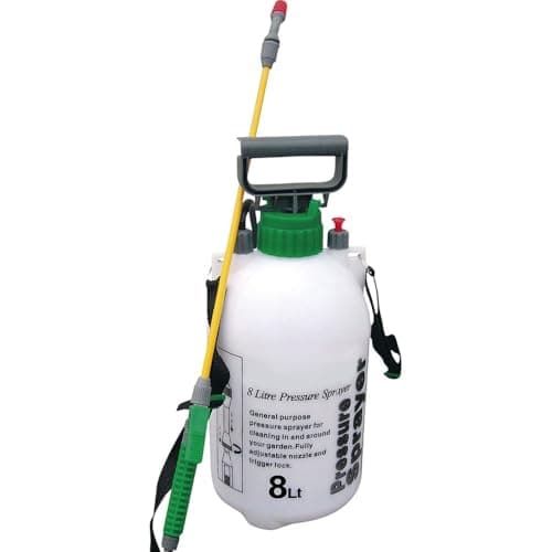 Image of 8L Garden Pressure Sprayer – Pump Action Garden Sprayer with Adjustable Nozzle & Shoulder Strap | Ideal for Watering, Fertilizers, Pesticides & Outdoor Cleaning