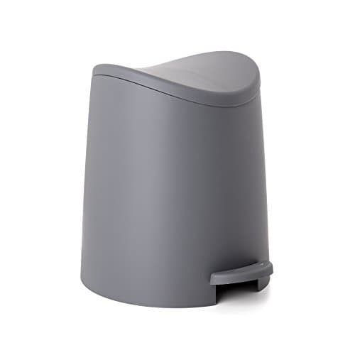 Image of TATAY Bathroom Bin with Standard Pedal 3L | Practical and Functional Design | Made from Highly Resistant Materials | Compact and Easy to Use | Made in Spain | 19 x 21,8 x 22,1 cm – Grey