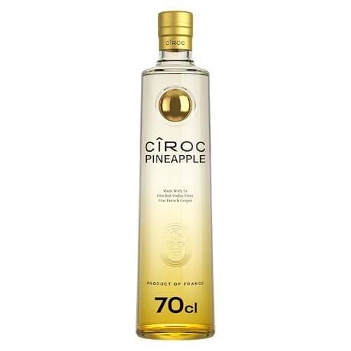 Image of Ciroc Pineapple Flavoured Vodka | 37.5 vol | 70cl | Tropical Taste | Infused with Natural Flavours of Fresh Crushed Pineapple | For a Mixed Drink or Cocktails | Distilled 5 Times