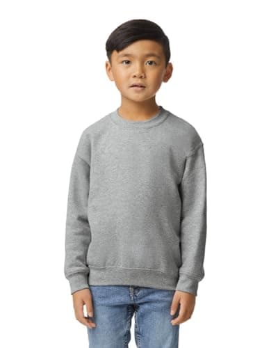 Image of GILDAN - Youth Heavy Blend Crewneck Sweatshirt. 18000B Sport Grey XS