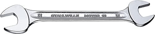 Image of Stahlwille 40433436 10a Double Open Ended Spanner, 9/16 inch x 5/8 inch Opening, 205 mm Length, Pack of 10