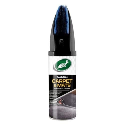 Image of Turtle Wax 52738 Power Out Car Interior Carpet & Mat Shampoo Cleaner with Integrated Brush, 400ml – Deep Cleans, Deodorises & Revitalises Upholstery
