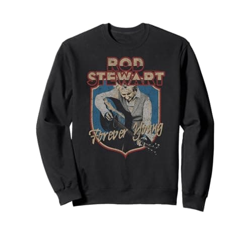 Image of Official Rod Stewart Forever Young Vintage Classic Rock band Sweatshirt