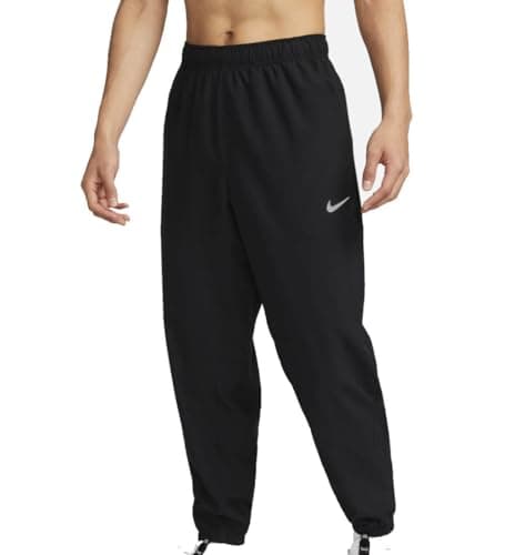 Image of NIKE FB7497-010 M NK DF Form Pant TPR Pants Men's Black/Black/Slicctive Silv Size L