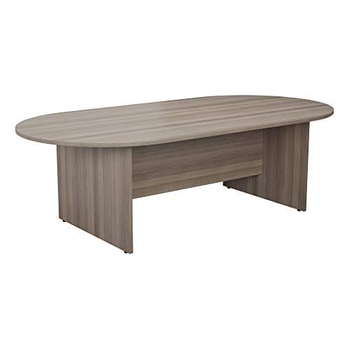 Image of TC Group - 1800mm D-End Meeting Table - Grey Oak