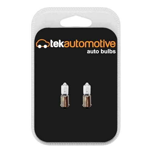 Image of Tek Automotive 434 H6W Bulb Miniature Halogen Car Side Light, Parking Light, Tail Light, Indicator, Reverse Light 433C 12V 6W BAX9S - Twin Pack