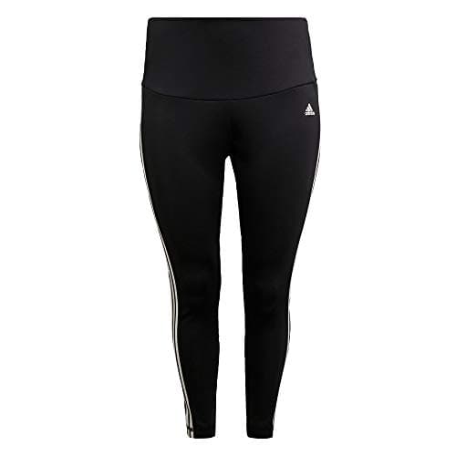 Image of adidas Women's Leggings Designed to Move High-Rise 3-Stripes 7/8 Sport Black/White