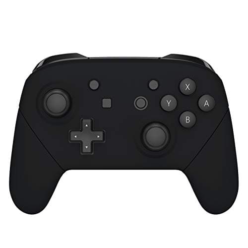 Image of eXtremeRate Black Faceplate Backplate Handles for Nintendo Switch Pro Controller, Soft Touch DIY Replacement Grip Housing Shell Cover for Nintendo Switch Pro - Controller NOT Included