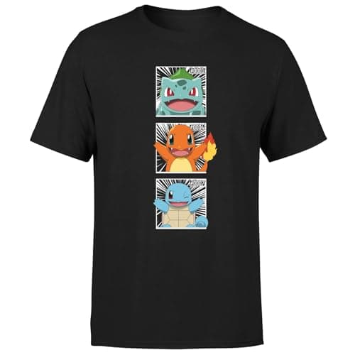 Image of Pokemon Generation 1 Intro Men's T-Shirt - Black L