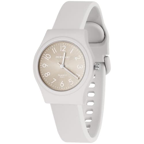 Image of OFFCUP Women's Quartz Watch, Silicone Strap Ladies Watches, Analog Quartz Watches with 38MM Big Dial, Premium Fashion Wrist Watch for Women Ladies Girls
