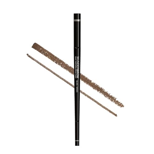 Image of WUNDER2 WUNDERBROW Dual Precision Brow Liner - Black/Brown Colour - Angled Liner and Smaller Tip for Perfect Eyebrows on-the-go