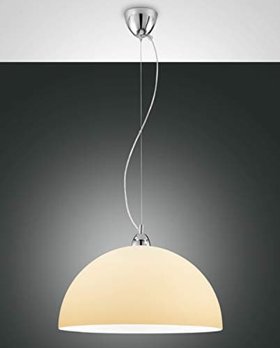 Image of Fabas Luce Nice Dome Pendant Ceiling Lights Amber Glass, E27