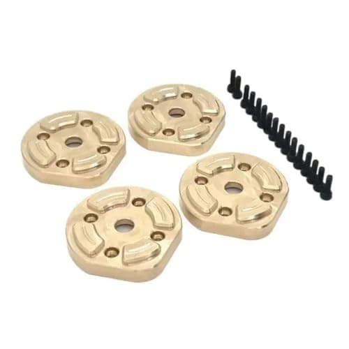Image of Brass Counterweight Balance Weight Compatible With H12Y H12Y+ 1/12 Scale RC Crawler Cars (2pcs or 4pcs)(4pcs)