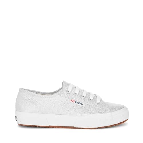 Image of Superga Women's 2750-lamew Low-Top Sneakers, Silver, 5.5 UK
