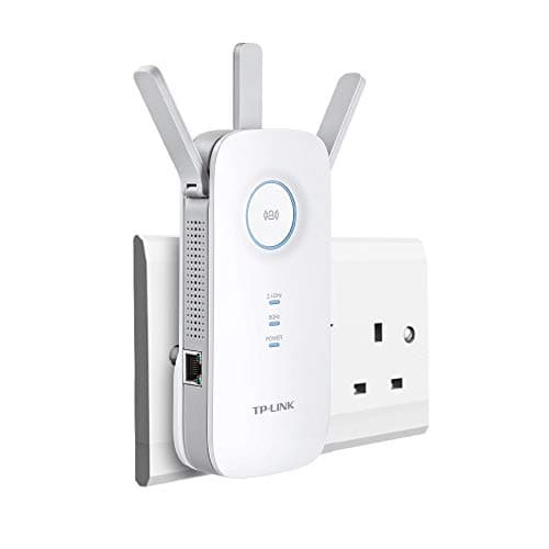 Image of TP-Link AC1750 Universal Dual Band Range Extender, Broadband/Wi-Fi Extender, Wi-Fi Booster/Hotspot with 1 Gigabit Port and 3 External Antennas (Renewed)