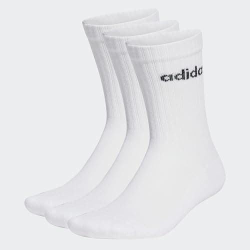 Image of adidas Linear Crew Cushioned Socks 3 Pairs