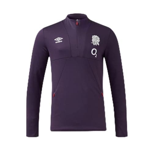 Image of Umbro Mens England Rugby half Training Top 2024 Nightshade L