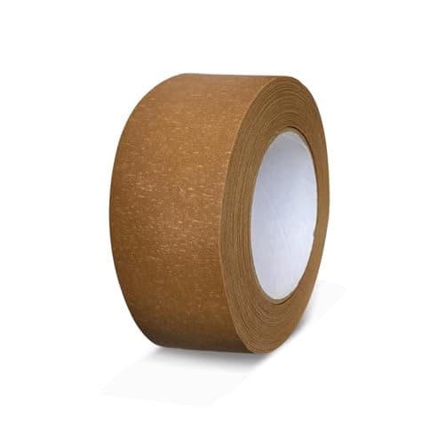 Image of G4GOODS® 1 Roll of 50mm x 50m Kraft Paper Packaging Tape Self Adhesive Brown Paper Tape 100% Recyclable Parcel Tape Roll Ideal for Sealing Moving Boxes and Sustainable Packaging Solutions