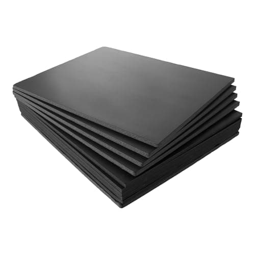 Image of ASelected 10 Pack 255X200MM Foam Board, 5MM Thick Polystyrene Foam Sheet for Model Making, Mounting Photos, Presentations, Arts and Crafts Projects (Black)