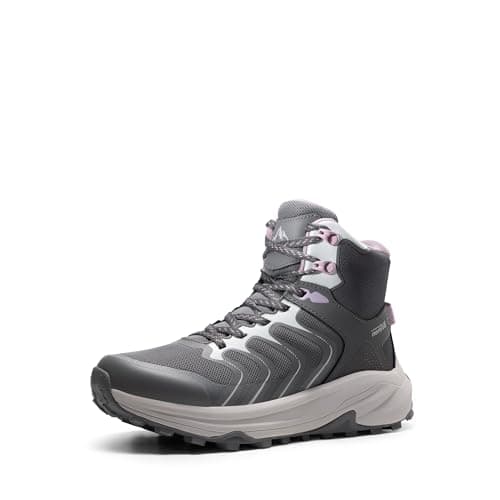 Image of NORTIV 8 NORTIV8 Women's Waterproof Hiking Boots,Size 5.5,Dark Grey,NWUMHB2502