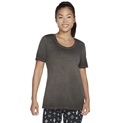 Image of DIAMOND WASH HATHA SCOOP NECK TUNIC TEE