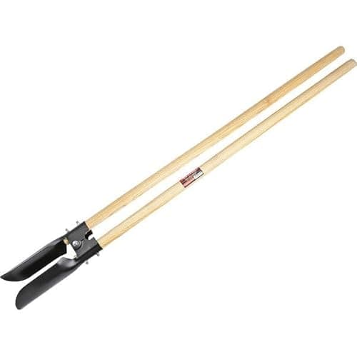 Image of Neilsen CT3969 - Manual Post Hole Digger with 1530mm Hardwood Handles and Steel Blades for Garden, Fence, and Landscaping Use