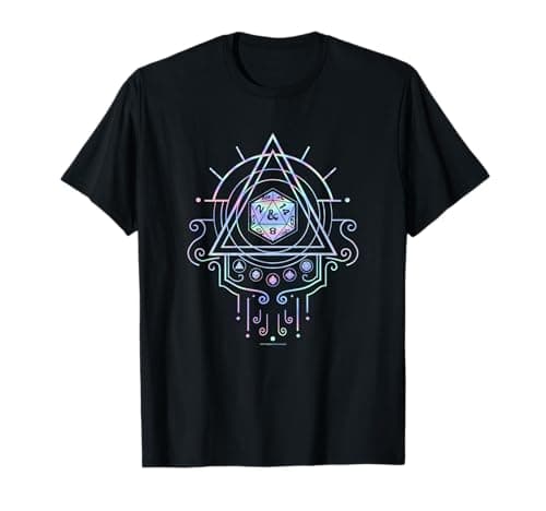 Image of Dungeons & Dragons Holo Dice Geometric T-Shirt