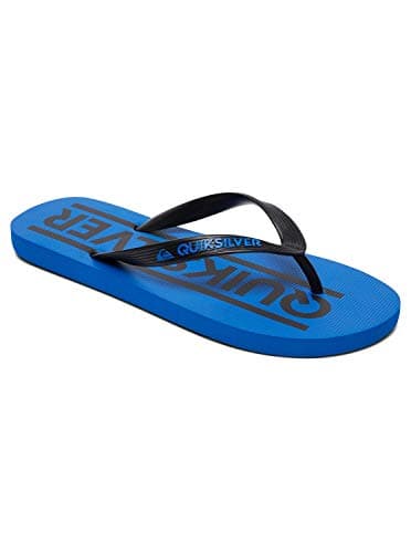 Image of Quiksilver Men's Java Wordmark Youth Sandal, Black/Blue/Black, 11 UK Child