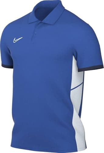 Image of NIKE FZ9759-463 M NK DF ACD25 SS POLO Sweatshirt Men's ROYAL BLUE/MIDNIGHT NAVY/WHITE/WHITE Size XL