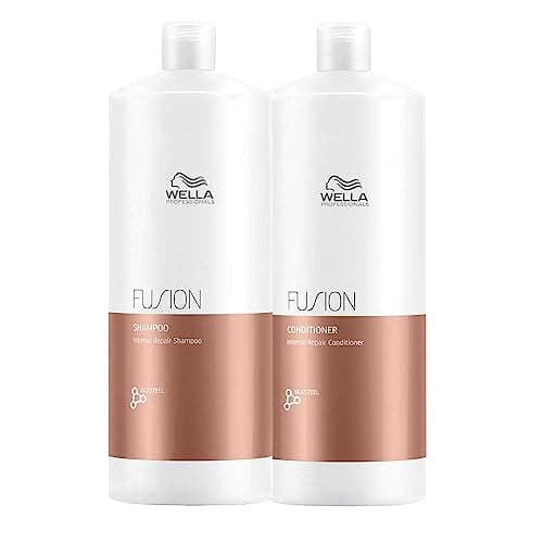 Image of Wella Fusion Shampoo 1000ml + Conditioner 1000ml