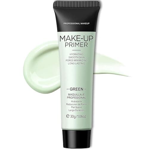 Image of Anti-redness Face Primer, Green Colour Corrector, Make Up Primer For Red & Blemished Skin, Pore Minimizer, Balance Skin Tone, Moisturising Foundation Base, Grips Makeup To Last, Hydrating Isolation