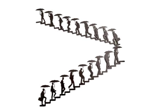 Image of Haute Collage Metal Wall Hanging (Bronze, Left to Right Orientation)