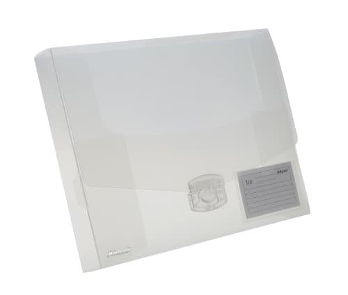 Image of Rexel A4+ 40mm Clear Ice Document Box