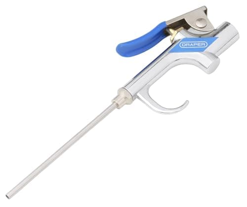 Image of Draper Long Reach Air Blow Gun | Safety Nozzle | 8bar/115psi Max Capacity | Dust Blower | 1/4 Inch BSP Inlet | 70830