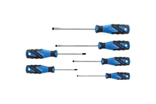 Image of GEDORE screwdriver set, 6 pieces, for slotted and Phillips screws, ergonomic handle