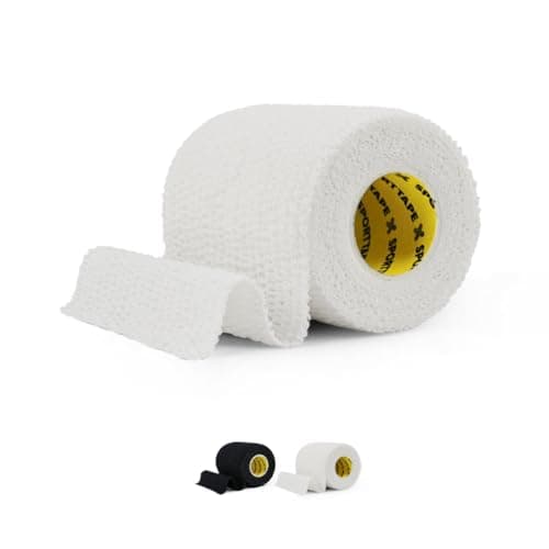 Image of SPORTTAPE EAB Tape | 7.5cm x 4.5m - White - Tearable Elastic Adhesive Bandage | Rugby Lifting, Tear Light Strapping Tape for Medical, Lifting Blocks, Knee Strapping, Elbow & Wrist - Single Roll