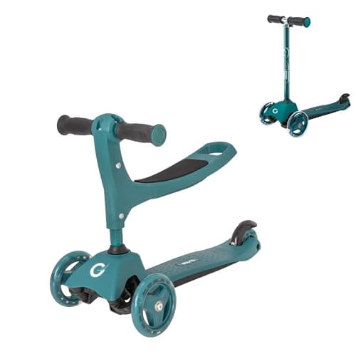 Image of Evo 3-IN-1 Cruiser Scooter | Adjustable Handle Height | 3 Stage Interchangeable Design | Seated Scooter Into 2 Wheeled Push Scooter | Ideal First Scooter For Kids Aged 1+, 1670029