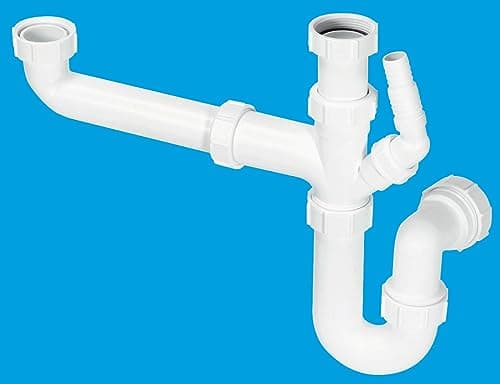 Image of McALPINE 1½" Bowl and a Half Sink Kit CB2 SK1