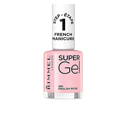 Image of Rimmel Super Gel, 91 English Rose, Long-Lasting Nail Polish, Glazed Finish, Easy Application, Gel-like Manicure, Chip Resistant, Clean Formula, 12ml