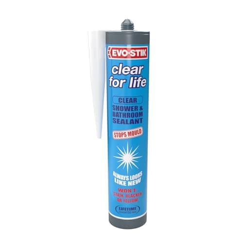 Image of EVO-STIK Clear for Life - Shower & Bathroom Sealant - Stops Mould - Stays Looking New