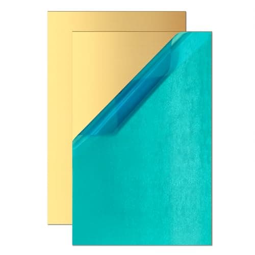Image of H62 Brass Sheet 200mm x 100mm x 1mm, Solid Brass Shim Plate for DIY Crafts, Electrical Projects, Model Making & Industrial Use(2 Pcs)