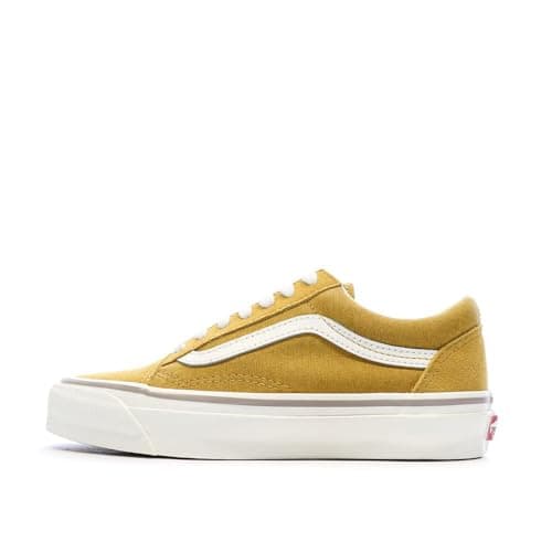 Image of Vans Old Skool Unisex Mustard Trainers, Yellow, 5 UK