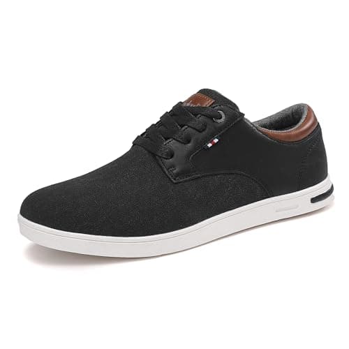 Image of ANALEAF Mens Shoes Business Casual Sneakers Lightweight Breathable Trainers Black