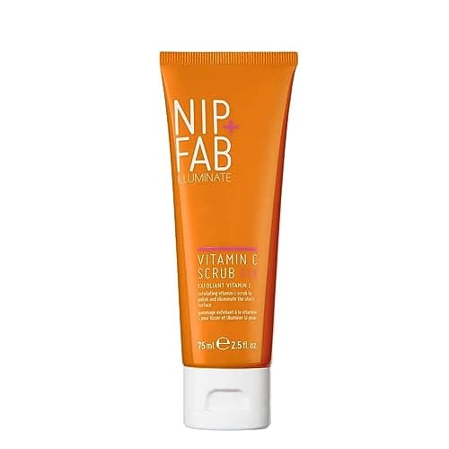 Image of Nip+Fab Vitamin C Fix Scrub for Face with Coconut Oil and Coffee Seed Cleansing Exfoliating Facial Cleanser for Skin Brightening Fine Lines and Wrinkles, 2.5 fl oz