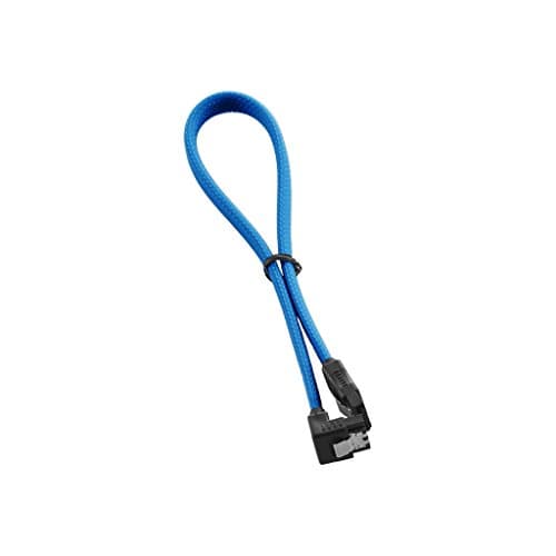 Image of CableMod CM-CAB-RSAT-N30KLB-R ModMesh Right Angle SATA 3 Cable - Black